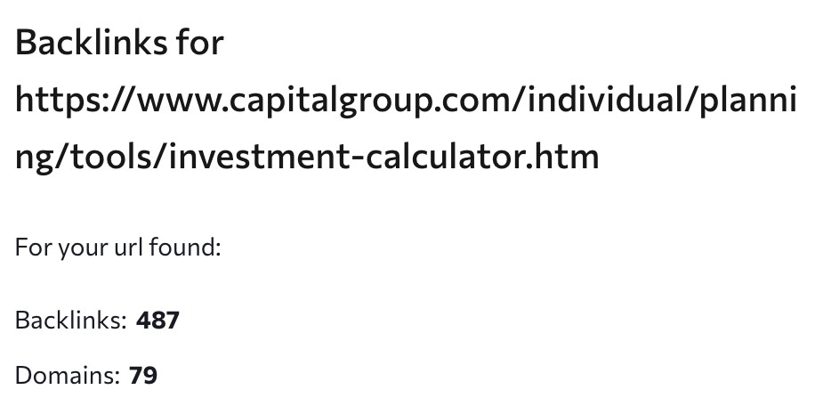 Capital Group links